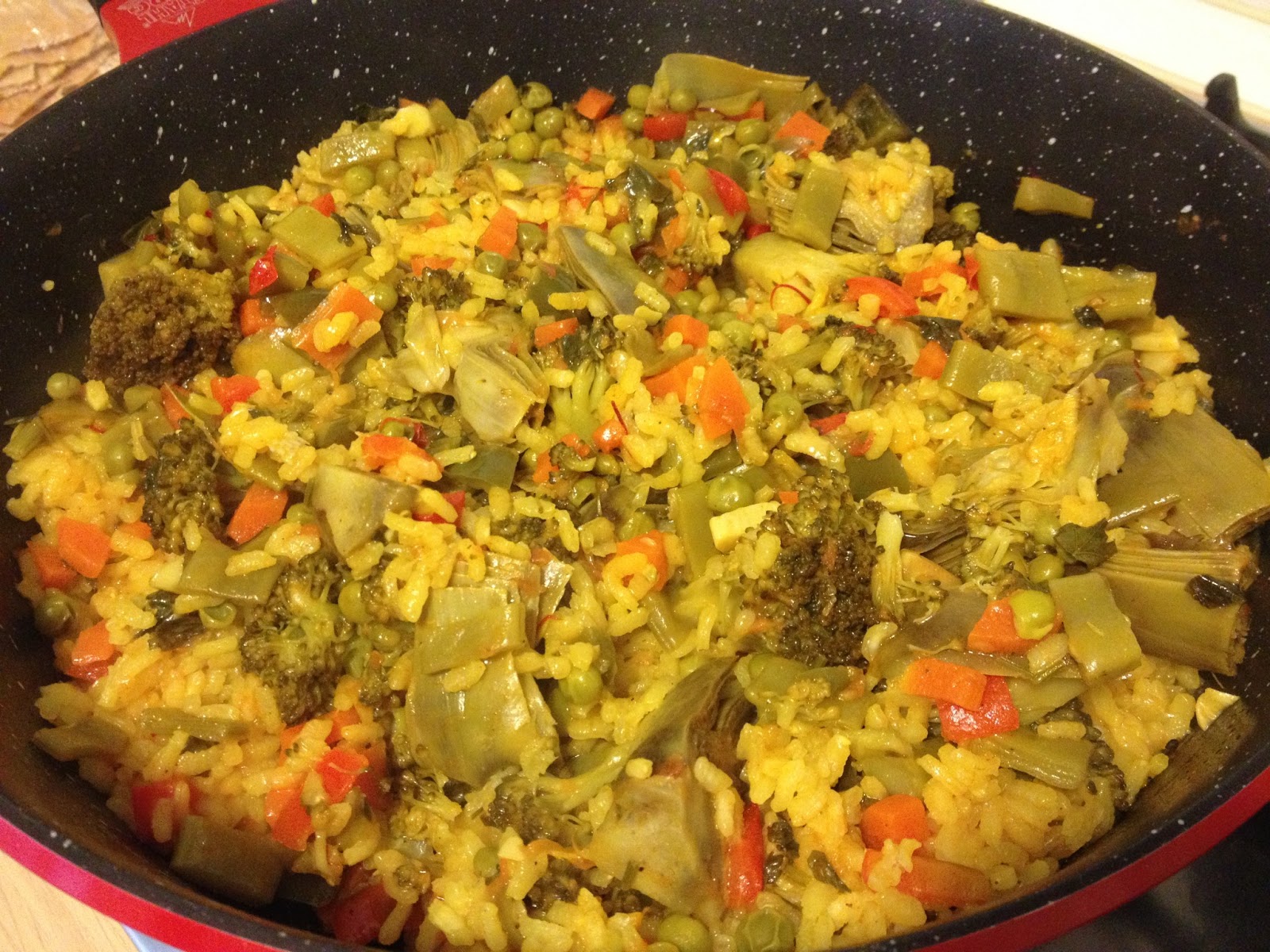 La Olla Vegetariana Paella de verduras...